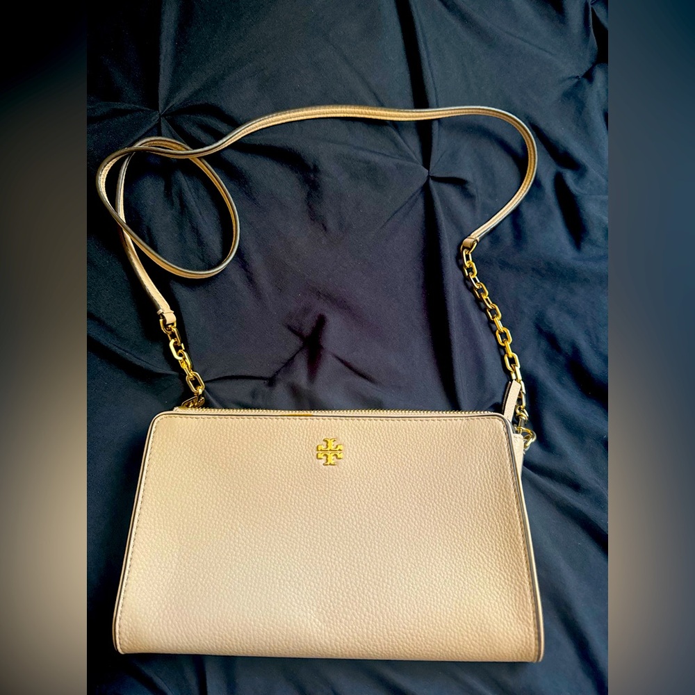 Tory Burch Tan Leather Crossbody Bag